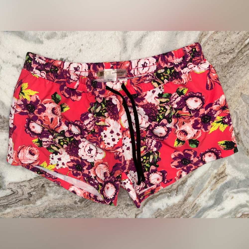 Beach riot x free people floral board shorts size xs